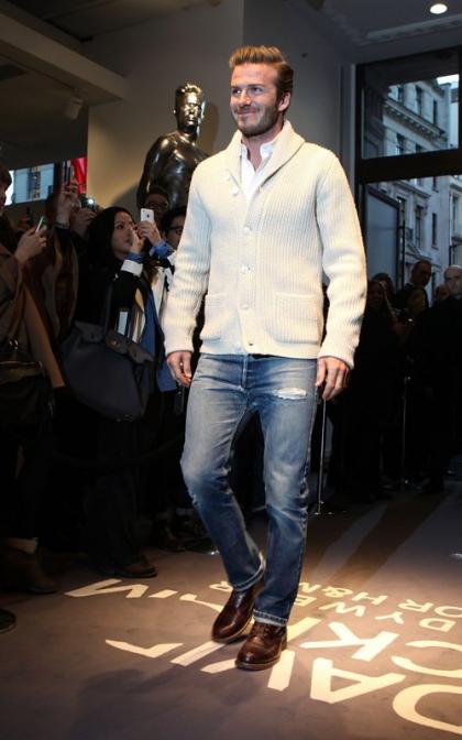 David Beckham Launches H&M Bodywear in London