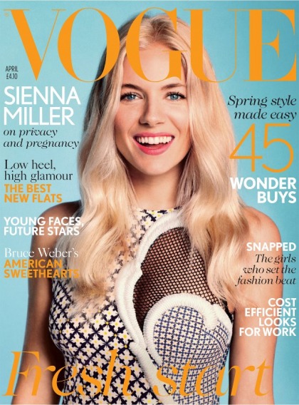 Sienna Miller covers Vogue UK, claims she won't talk about her personal life