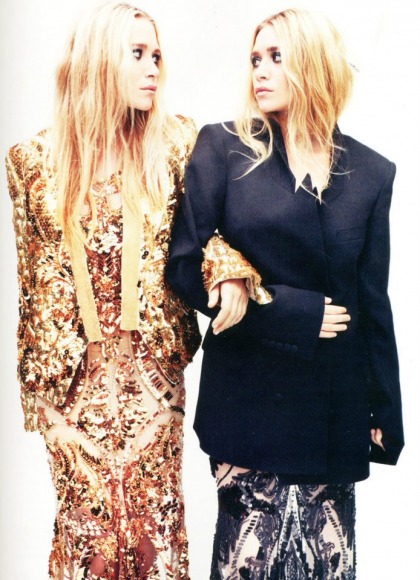 Mary-Kate & Ashley Olsen cover Elle UK, talk about sharing a creepy twin brain