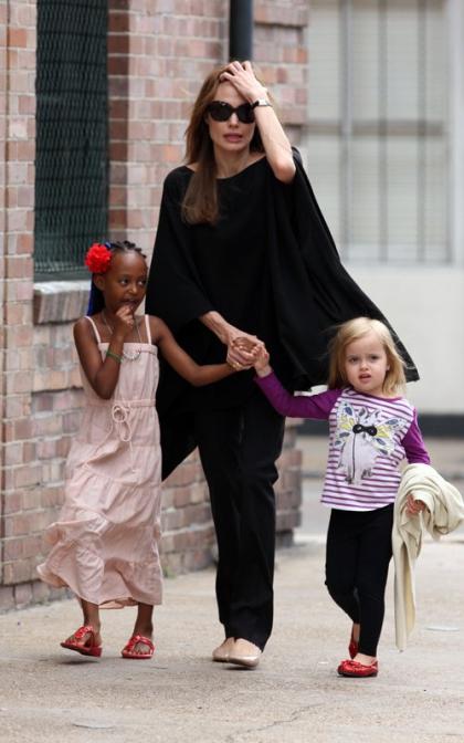 Angelina Jolie's French Quarter Family Stroll