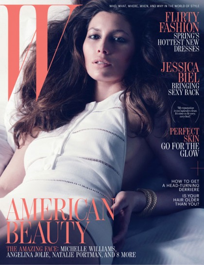 Jessica Biel covers W Magazine: 'I never identified with girls'