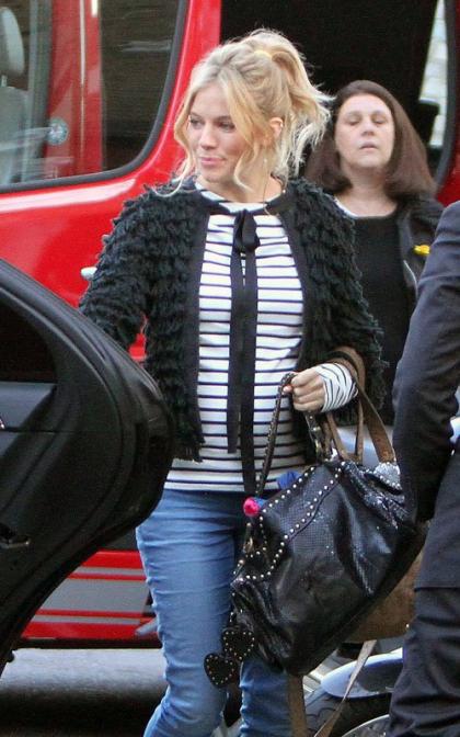 Sienna Miller's Pregnant Commercial Shoot