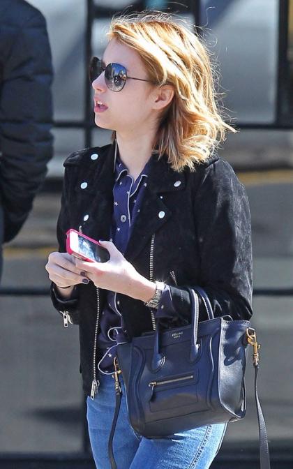 Emma Roberts' Fashionable NYC Cab Dash