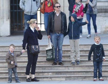 Cate Blanchett spends the day sightseeing in Paris with her rowdy, adorable boys