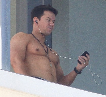 Mark Wahlberg goes shirtless in Miami: super-sexy or gross and 'roidy'