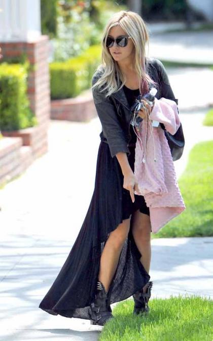 Ashley Tisdale Heads Out for a Santa Barbara Easter Weekend