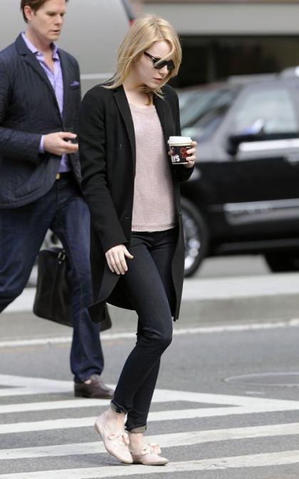 Emma Stone's Post-Breakfast Manhattan Stroll