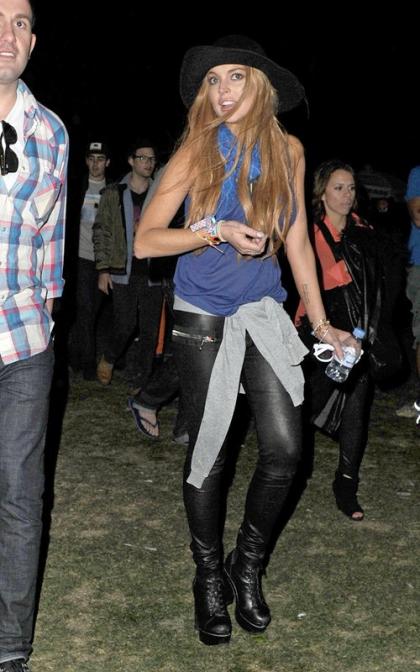 Lindsay Lohan: Coachella 2012 Party Girl
