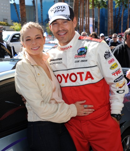 LeAnn Rimes cheers on Eddie Cibrian at the Toyota Pro-Celebrity charity race