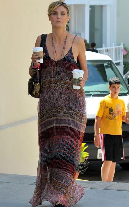 Heidi Klum Joins Mom for a Java Jumpstart