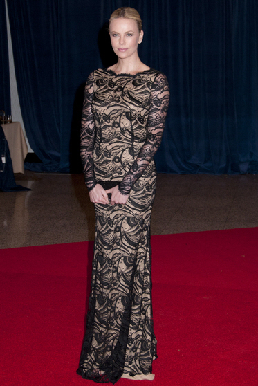 Charlize Theron in Emilio Pucci at the Correspondents Dinner: gorgeous?