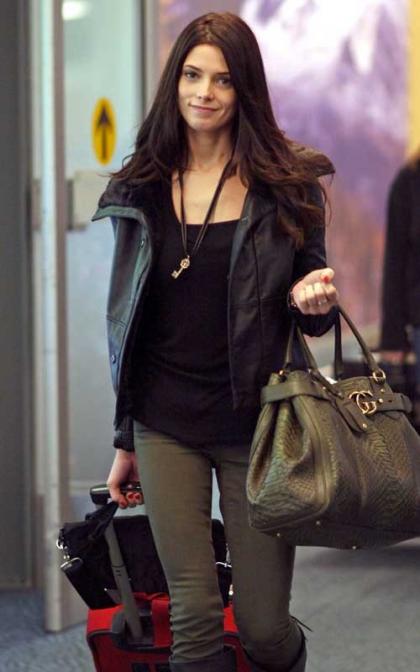 Ashley Greene Lands in Vancouver for 