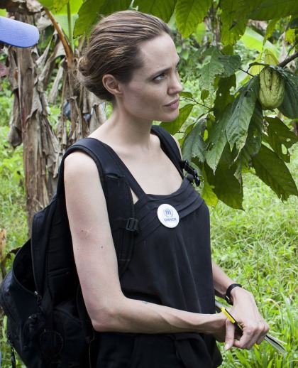 ITW: Angelina Jolie hates her engagement ring, didn't wear   it during a UNHCR trip