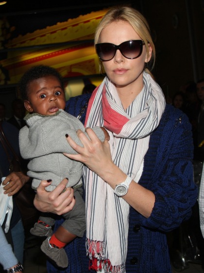 Charlize Theron shows off her son Jackson in Paris: how   cute is this little guy?