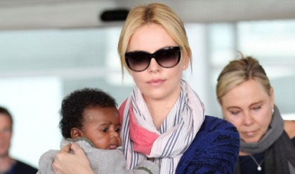 It's Charlize Theron and Her Son