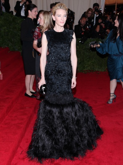 Cate Blanchett in black, feathered McQueen at the Met Gala: absolute perfection?