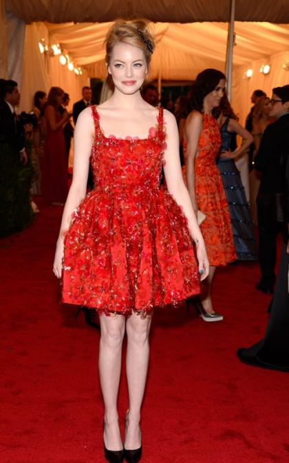 Emma Stone: Lanvin Lovely at the 2012 Met Ball