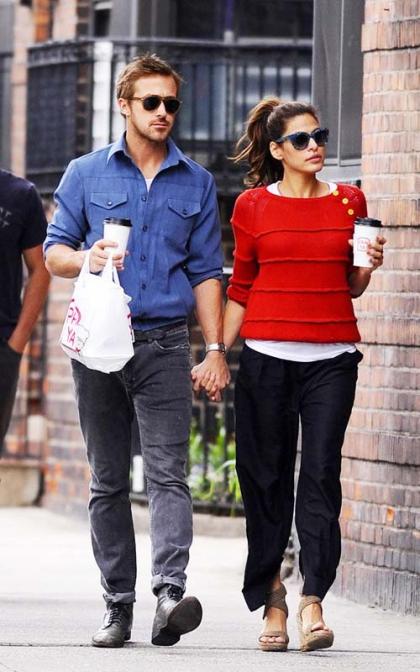 Ryan Gosling & Eva Mendes: Big Apple Coffee Couple