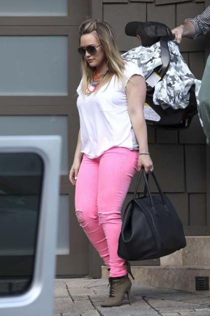 Hilary Duff & Mike Comrie's Family Outing with Baby Luca!
