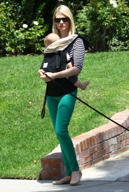 January Jones' Relaxing Weekend with Her Loved Ones