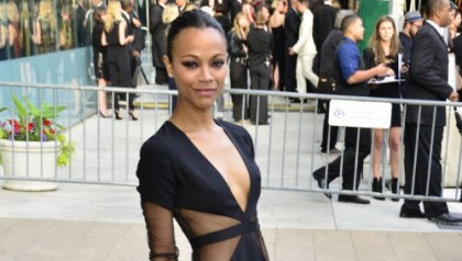Zoe Saldana Almost Disappears at the CFDA Awards