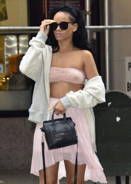 Rihanna's See-Through Soho Stroll