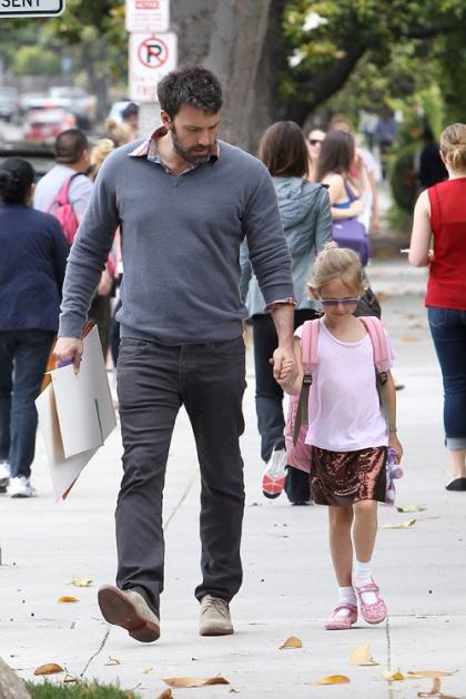 Ben Affleck & Violet: School Day Mates