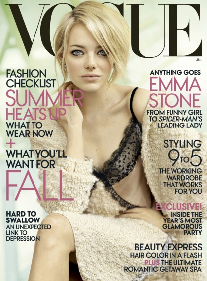 Emma Stone's pictorial for the July issue of Vogue: busted or beautiful'