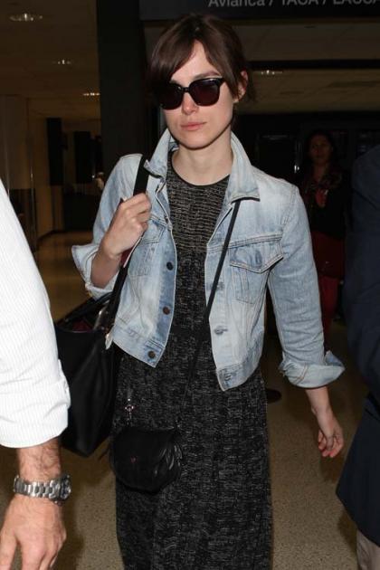 Keira Knightley's Stone-Faced LAX Arrival