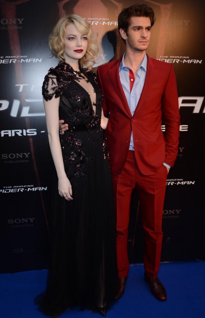 Emma Stone in black Gucci for the Paris 'spider-Man' premiere: awful & terrible'