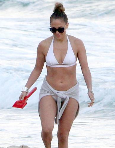 Jennifer Lopez's Sloppy Booty Bikini Coverup