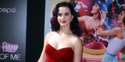 Katy Perry in Red at her 'Part of Me' Premiere