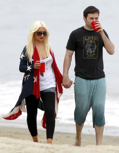 Christina Aguilera's boozy, star-spangled cardigan: righteous or trashy'