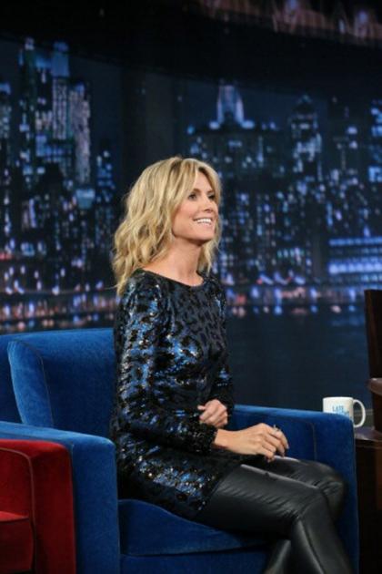 Heidi Klum Drops By 'Late Night with Jimmy Fallon'
