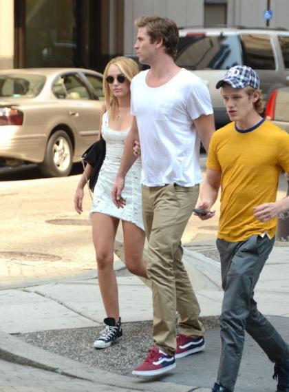 Miley Cyrus & Liam Hemsworth's Capital Grille Philly Lunch Date