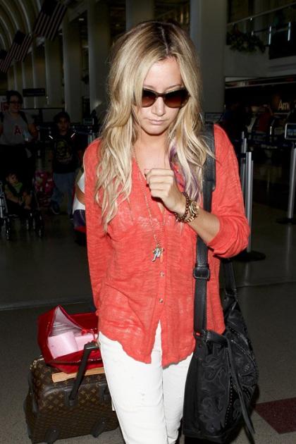 Ashley Tisdale's Chic LAX Arrival