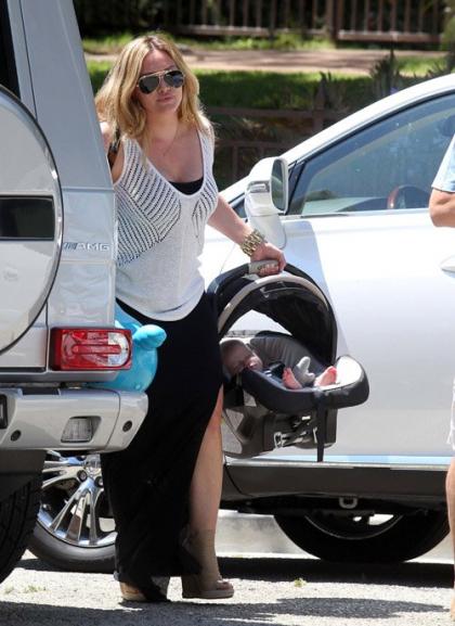 Hilary Duff Heads to Beverly Hills Baby Shower with Luca