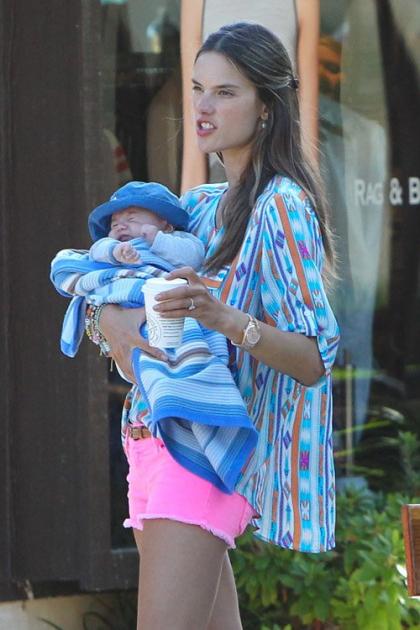 Alessandra Ambrosio & Jamie Mazur Swoon Over Baby Noah