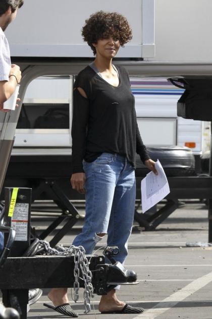 Halle Berry: Reporting for Duty on 'The Hive' Set