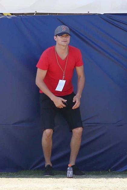 Ashton Kutcher's Dallas Cowboy Training Camp Weekend