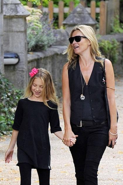 Kate Moss Takes Lila to a London Lunch