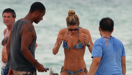 Doutzen Kroes in Miami in a Bikini