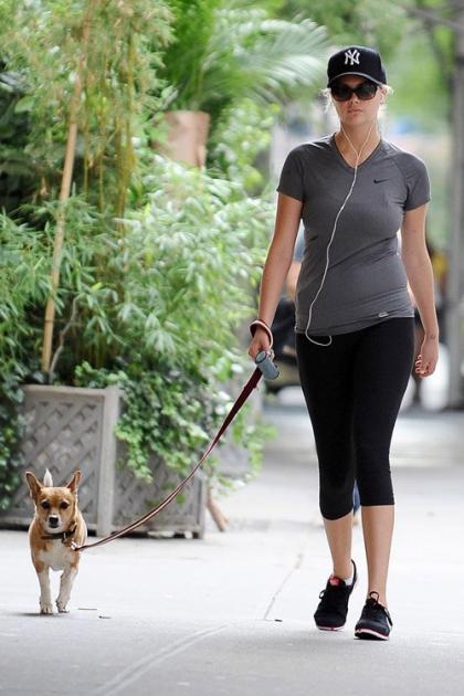 Kate Upton: Dog Walking Woman