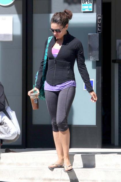 Mila Kunis' Blazing Saddles Workout Session