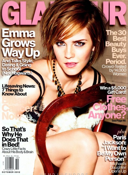 Emma Watson covers   Glamour UK, talks body image & body acceptance