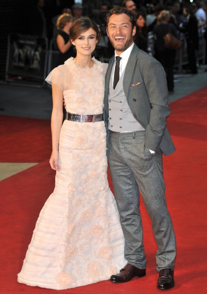 Keira Knightley in pale pink Chanel at the 'Anna Karenina' premiere: lovely'