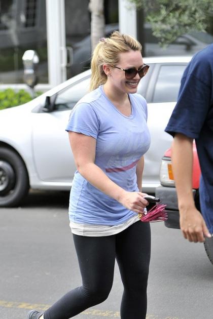 Hilary Duff's Mommy Getaway at WeHo Salon
