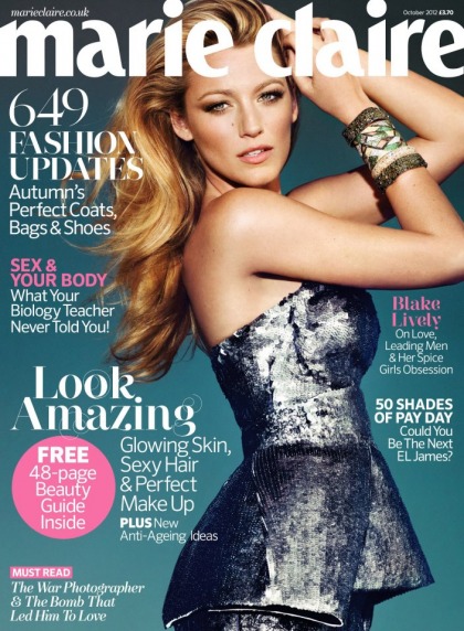 Blake Lively covers Marie Claire UK: 'I don't drink.  I?ve never tried a drug'