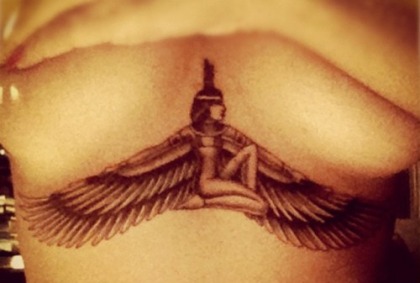 Rihanna Got a Huge Tattoo Under Her Breasts