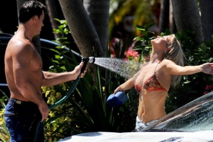 Joanna Krupa's Bikini Car Wash